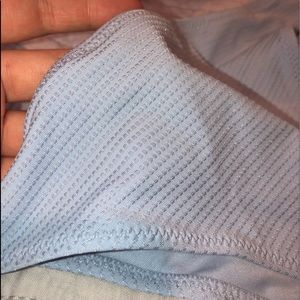 Blue bikini bottoms